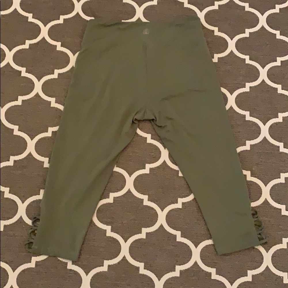Olive Green Balance Collection Crop Legging